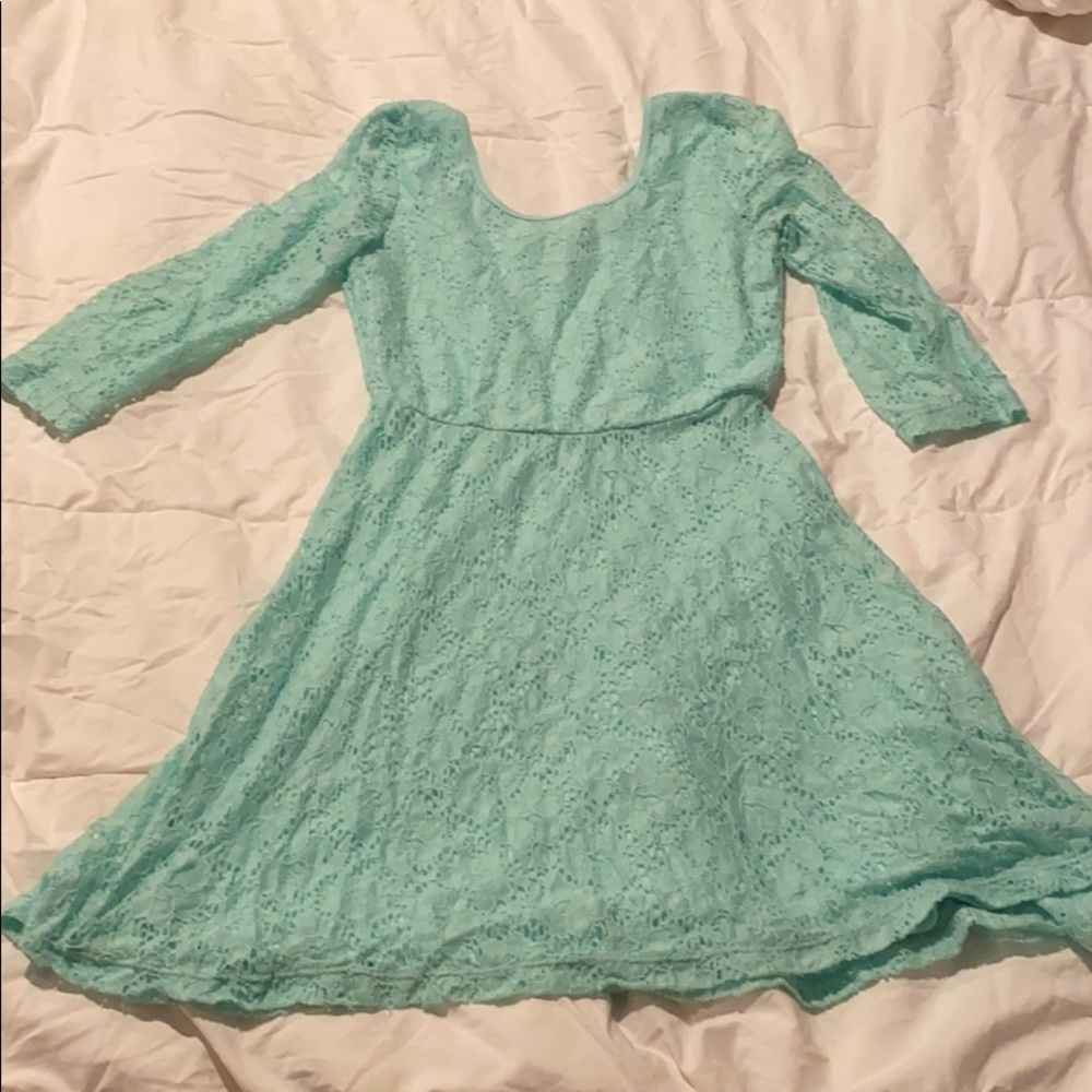 Mint/teal dress